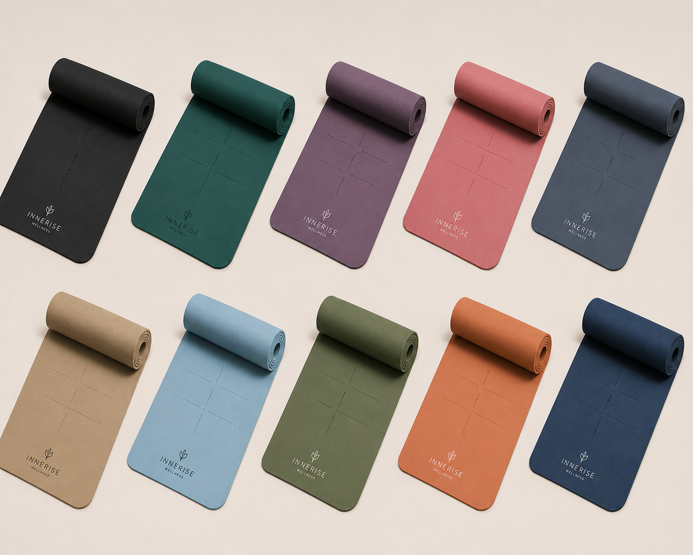 InnerRise Bulk Yoga Mat Set – Premium Studio Collection InnerRise Bulk Yoga Mat Set – Premium Studio Collection