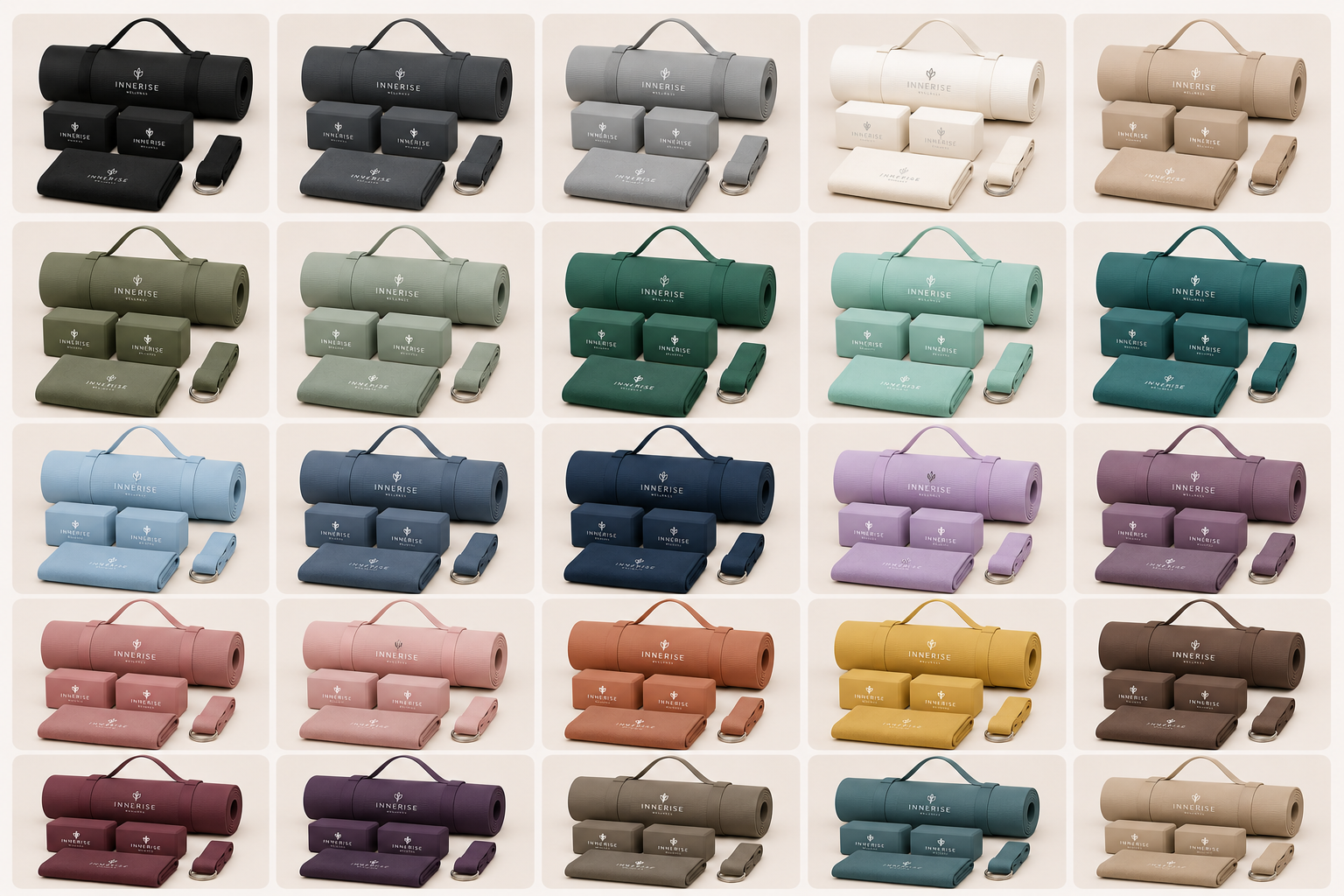 InnerRise 20 Set Bulk Yoga Kit Collection – Professional Wellness Studio Bundle InnerRise 20 Set Bulk Yoga Kit Collection – Professional Wellness Studio Bundle