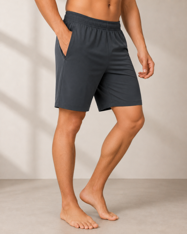 InnerRise CoreFit Men’s Yoga Shorts – Charcoal Black Edition