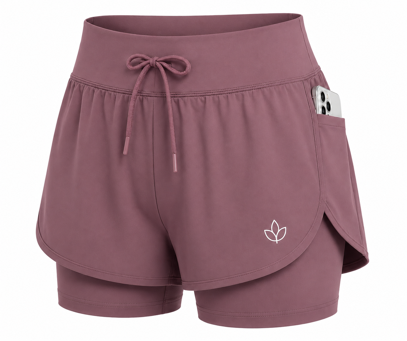 InnerRise ActiveFlow Women's Yoga Shorts – Dusty Rose Edition InnerRise ActiveFlow Women's Yoga Shorts – Dusty Rose Edition