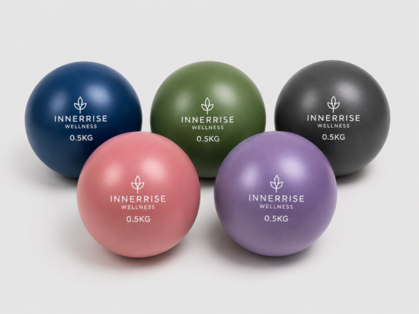 InnerRise Wellness Soft Weighted Pilates Balls – 0.5 KG Set (Pack of 5)